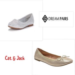 2 pairs of size 1 girls dress shoes